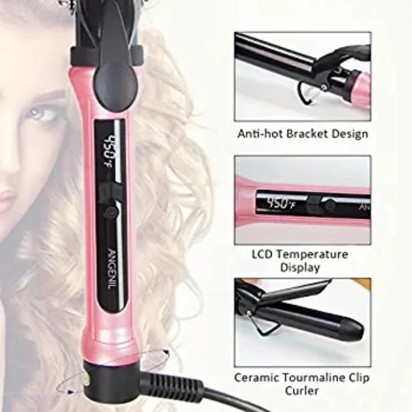 Beach Wave Curling Iron Wand 1 1/4 Inch, Hair Curler for Long Hair, Professional - Picture 5 of 5